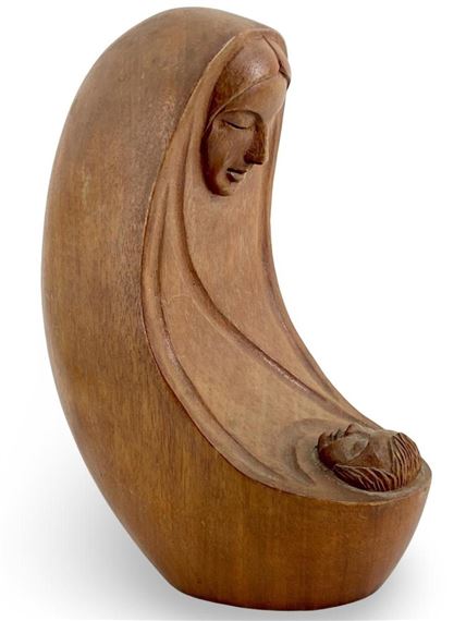 Mother and Child Carving - Jose Pinal