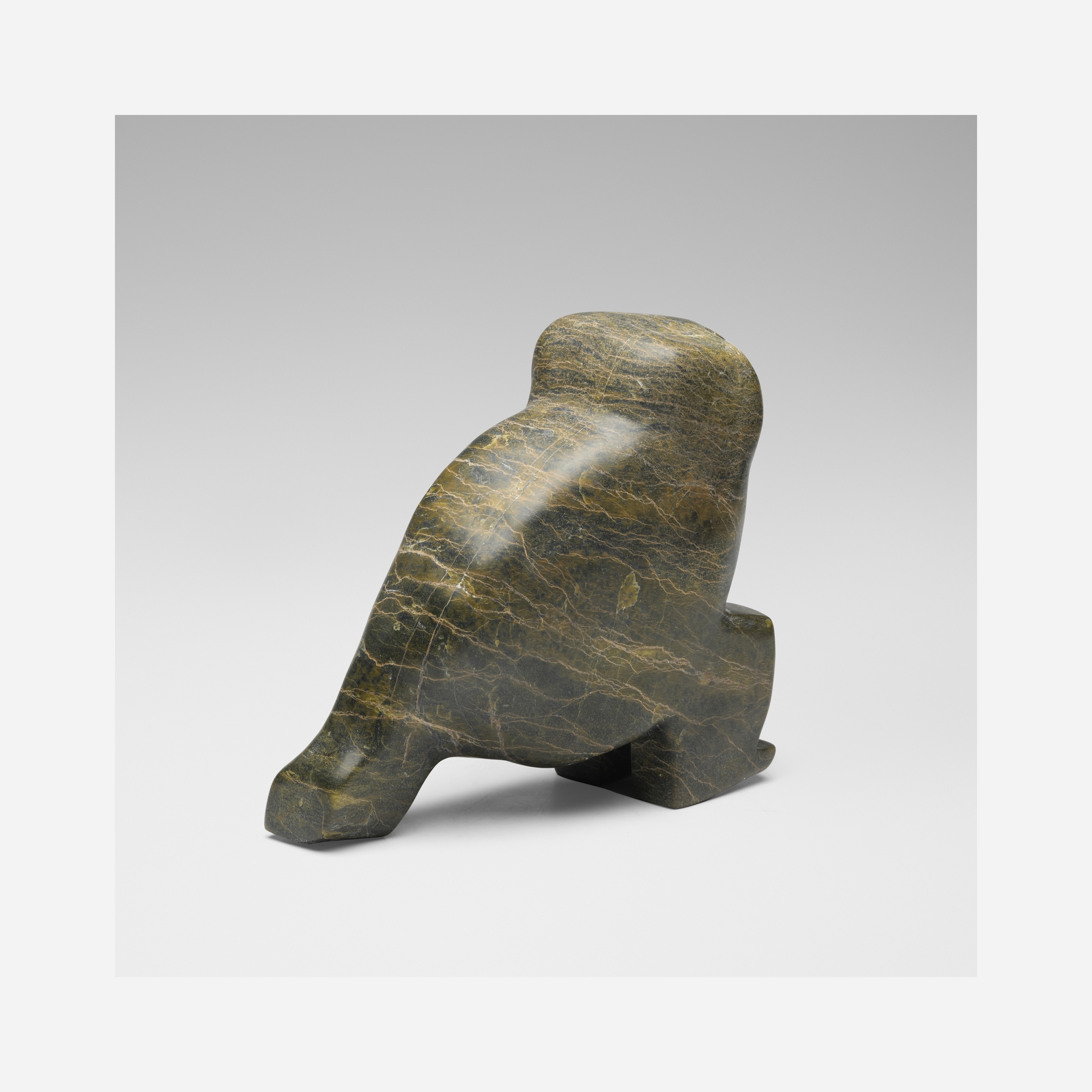 Latcholassie Akesuk | Owl (Inuit sculpture | MutualArt
