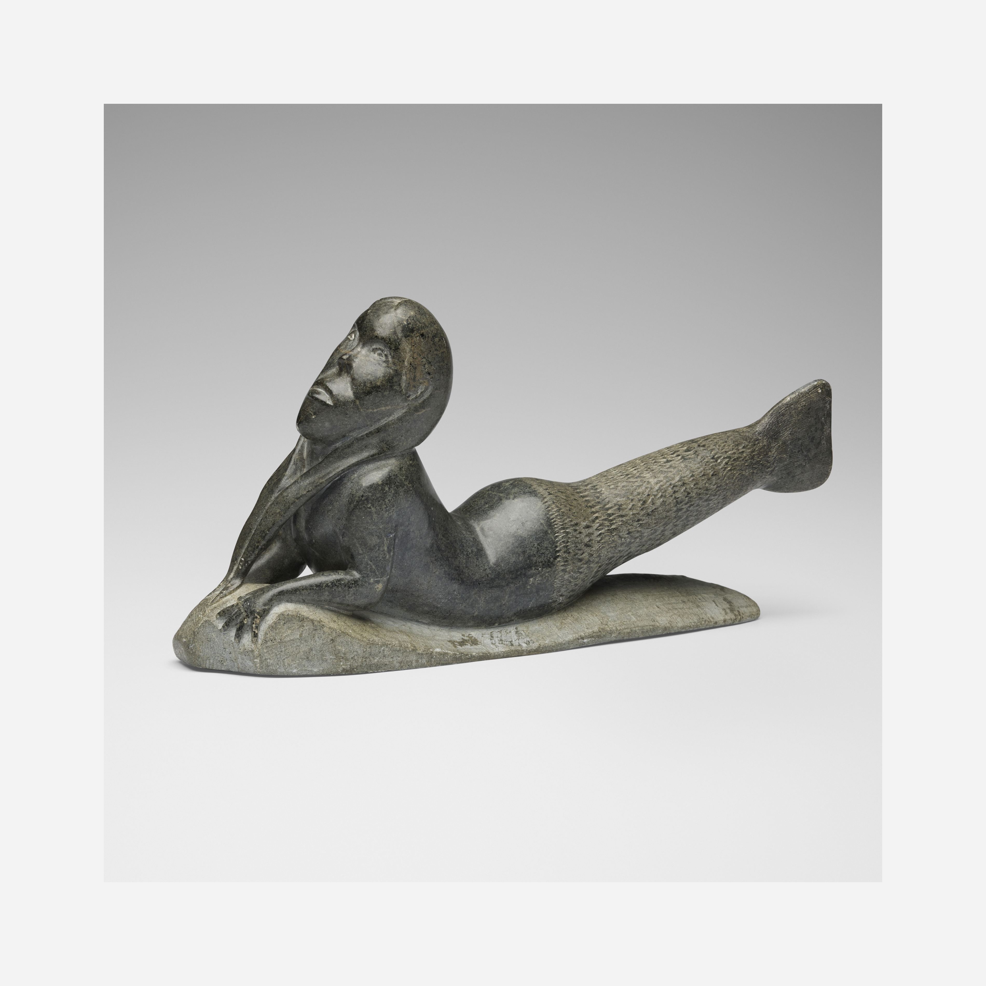 Elizabeth Nutaraluk Aulatjut | The Qalupalik (Inuit sculpture | MutualArt