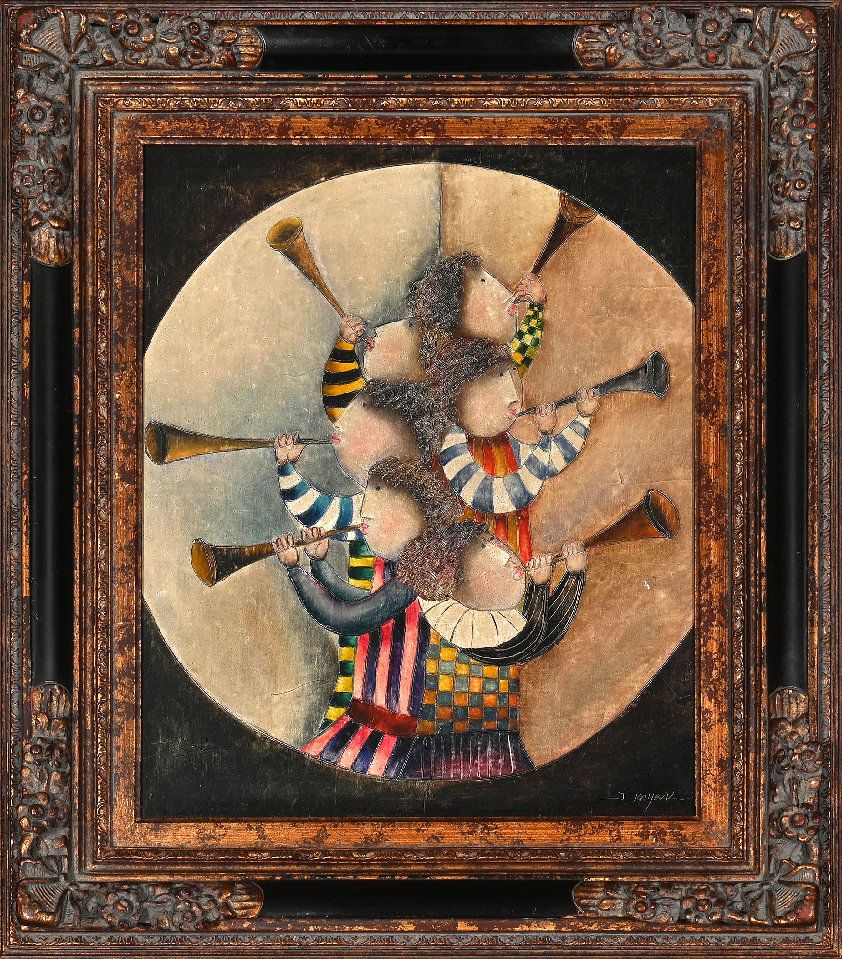 Joyce Roybal | Figures with Horns | MutualArt