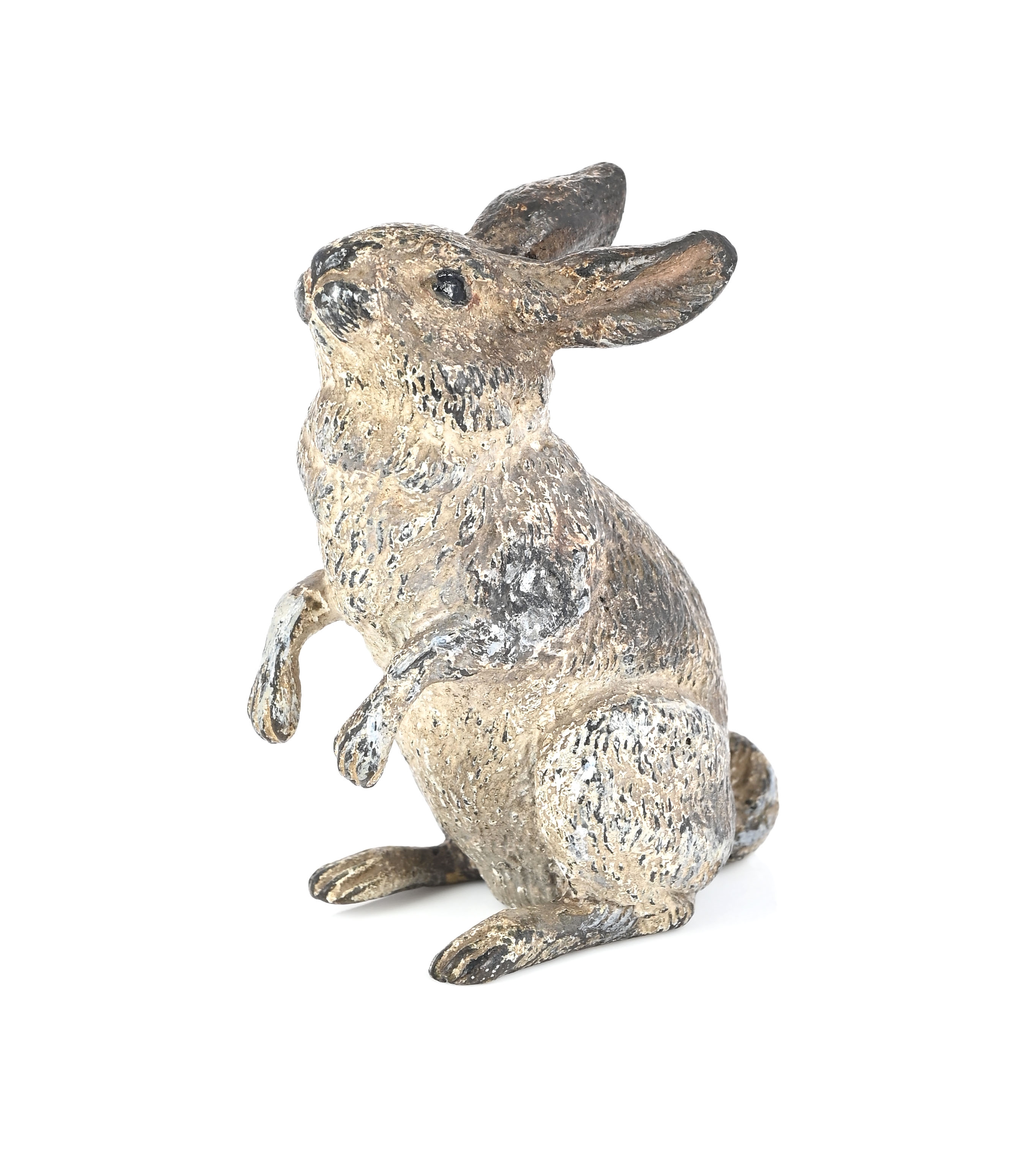 Franz Xaver Bergmann | cold-painted bronze model of a rabbit | MutualArt
