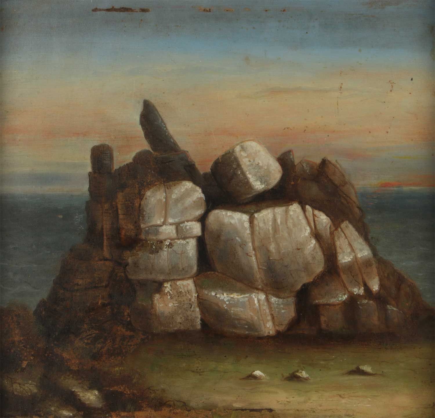 Irish School | ROCKS ON THE COAST | MutualArt