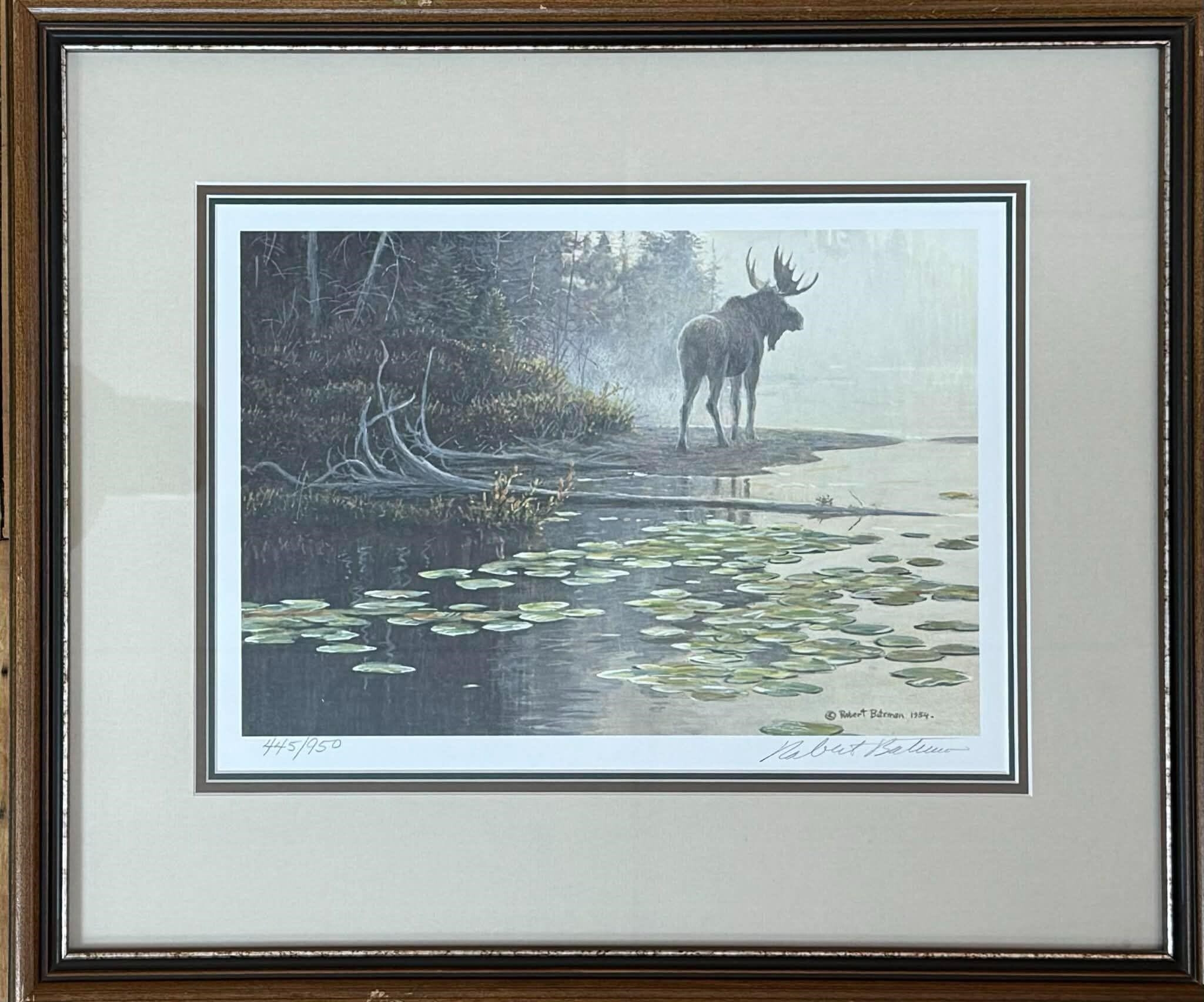 Robert McLellan Bateman | Moose At Waters Edge | MutualArt
