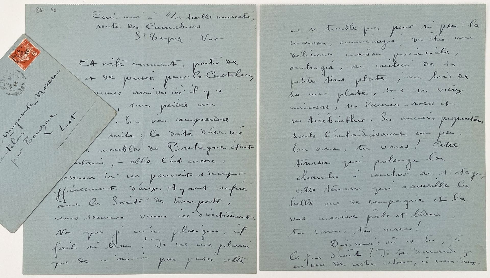 Sidonie Gabrielle Colette | AUTOGRAPHIC LETTER SIGNED (28) | MutualArt
