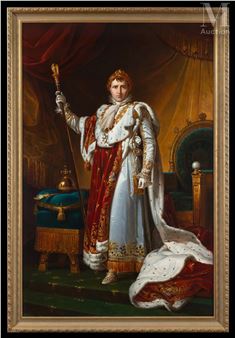 Portrait de Napoléon Ier en pied, en costume de sacre