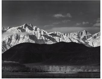 Winter Sunrise, Sierra Nevada from Lone Pine, California
