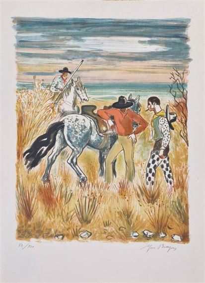 Lithographie Yves Brayer – Un Soir D’été à Saint Tropez – Signée/Numérotée