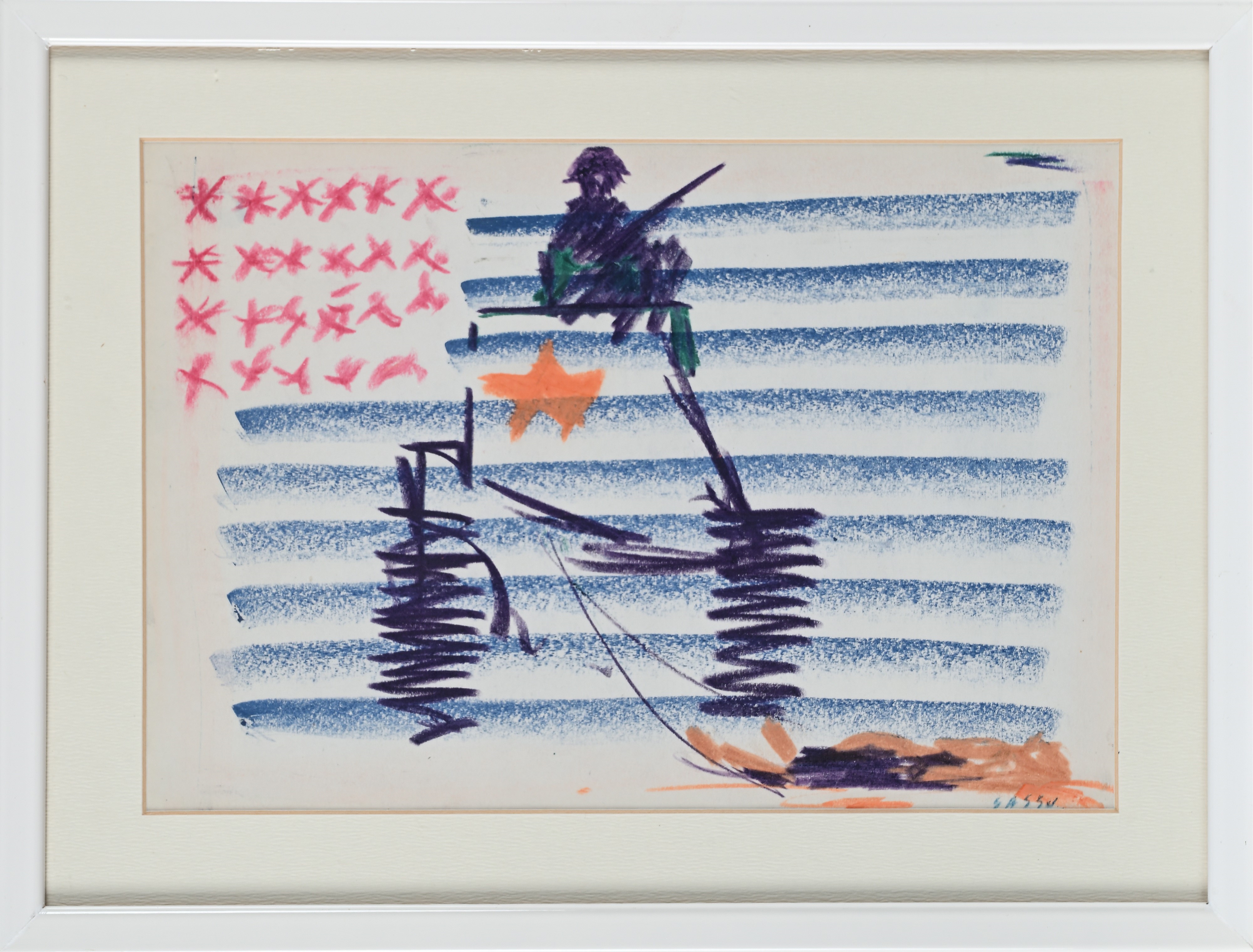 Aligi Sassu | La bella banderia - Vietnam (1966) | MutualArt