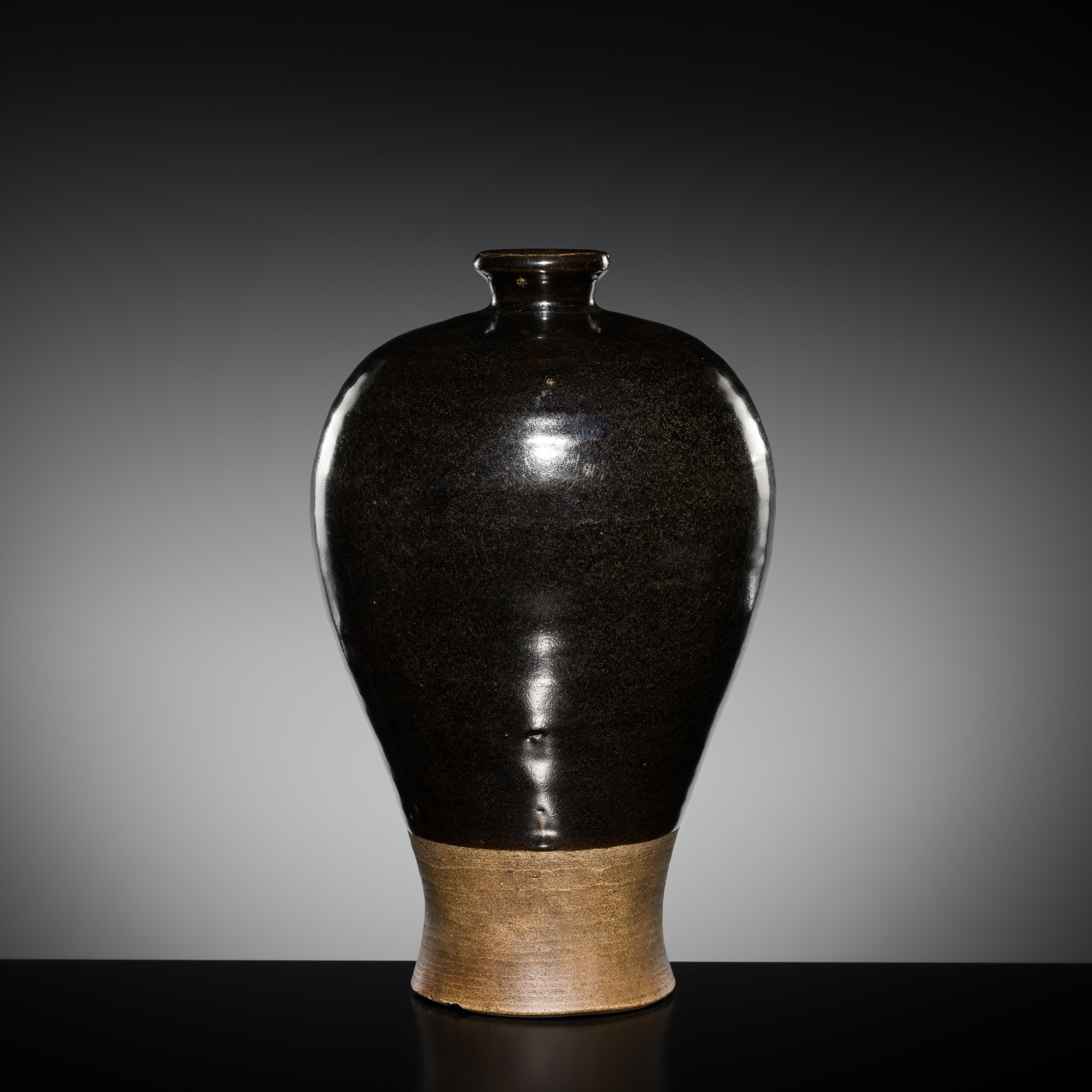 Continental School | A CIZHOU BLACK-GLAZED MEIPING VASE, SONG-YUAN ...