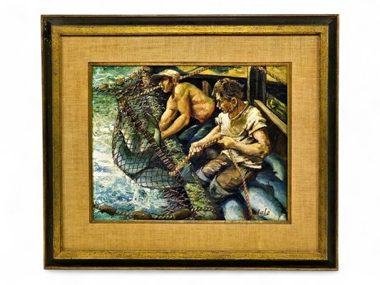 Harvey Goodale | Oil Painting of Commercial Salmon Fishing | MutualArt