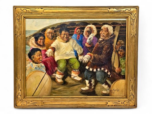 Harvey Goodale | Alaska Native Singers & Dancers (Circa 1978) | MutualArt