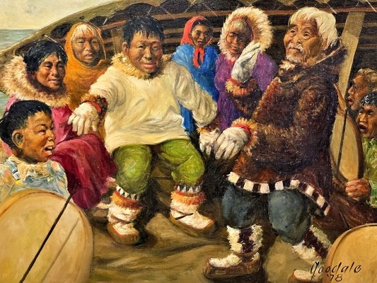 Harvey Goodale | Alaska Native Singers & Dancers (Circa 1978) | MutualArt
