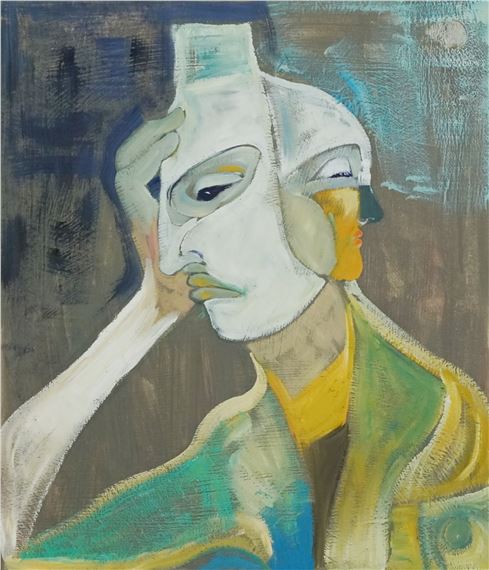 Clive Fredriksson | Surreal figure with two faces | MutualArt