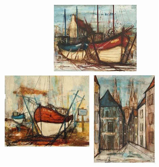 Jean-Pierre Rousseau | Bateaux au port (1968) | MutualArt
