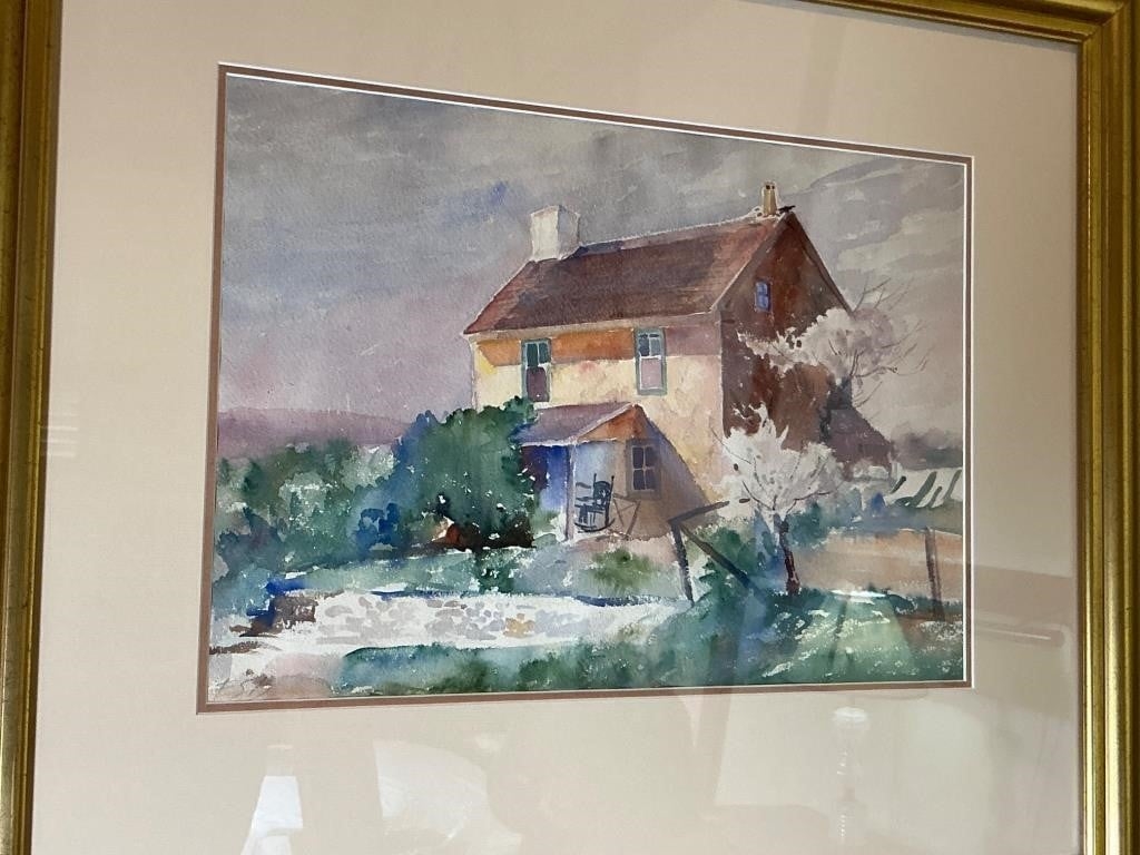 Frederick Sands Brunner | Frederick Sands Brunner Watercolor Framed ...