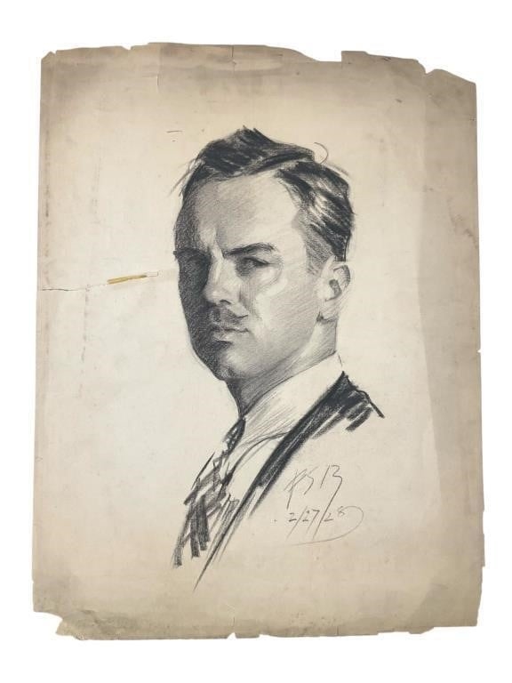Frederick Sands Brunner | Three Portrait Sketches by F. Sands Brunner ...