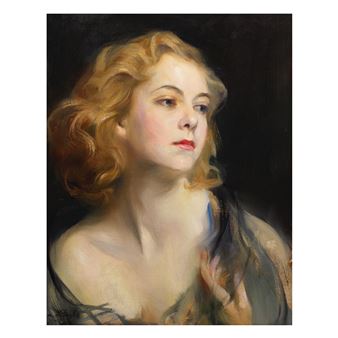 Portrait of Helen Beatrice Myfanwy Hughes, three quarter profile
