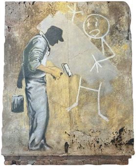 Gray Ghost Attacks Stick Figure