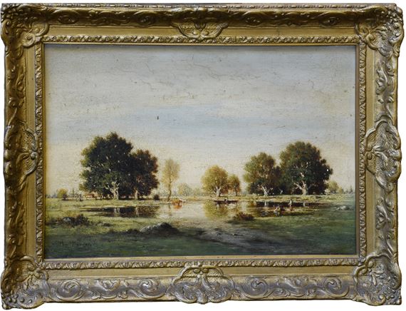 Gilbert Davis Munger | Near Bourron (1889) | MutualArt
