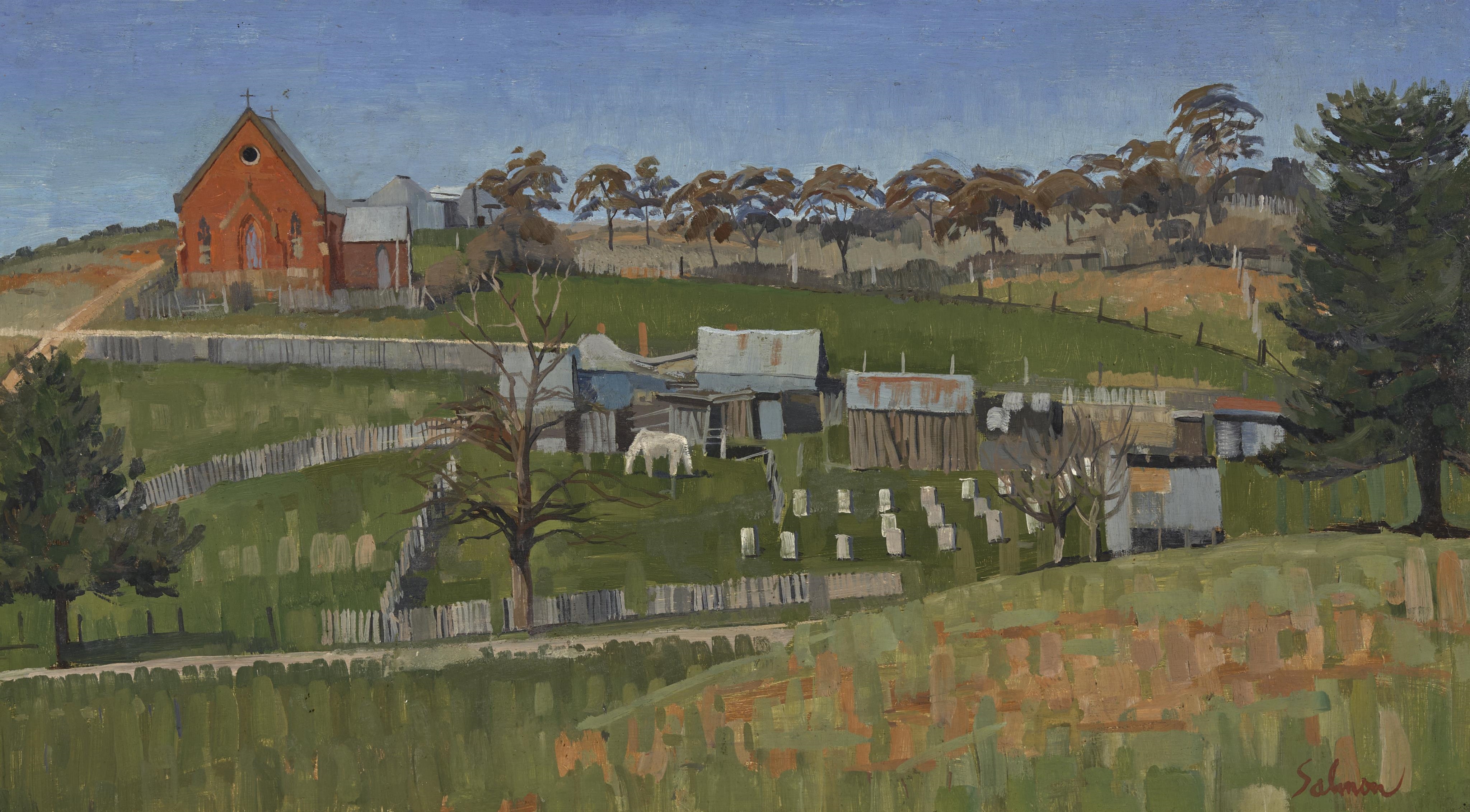 William Arthur Salmon | Church in the Afternoon, Hill End | MutualArt