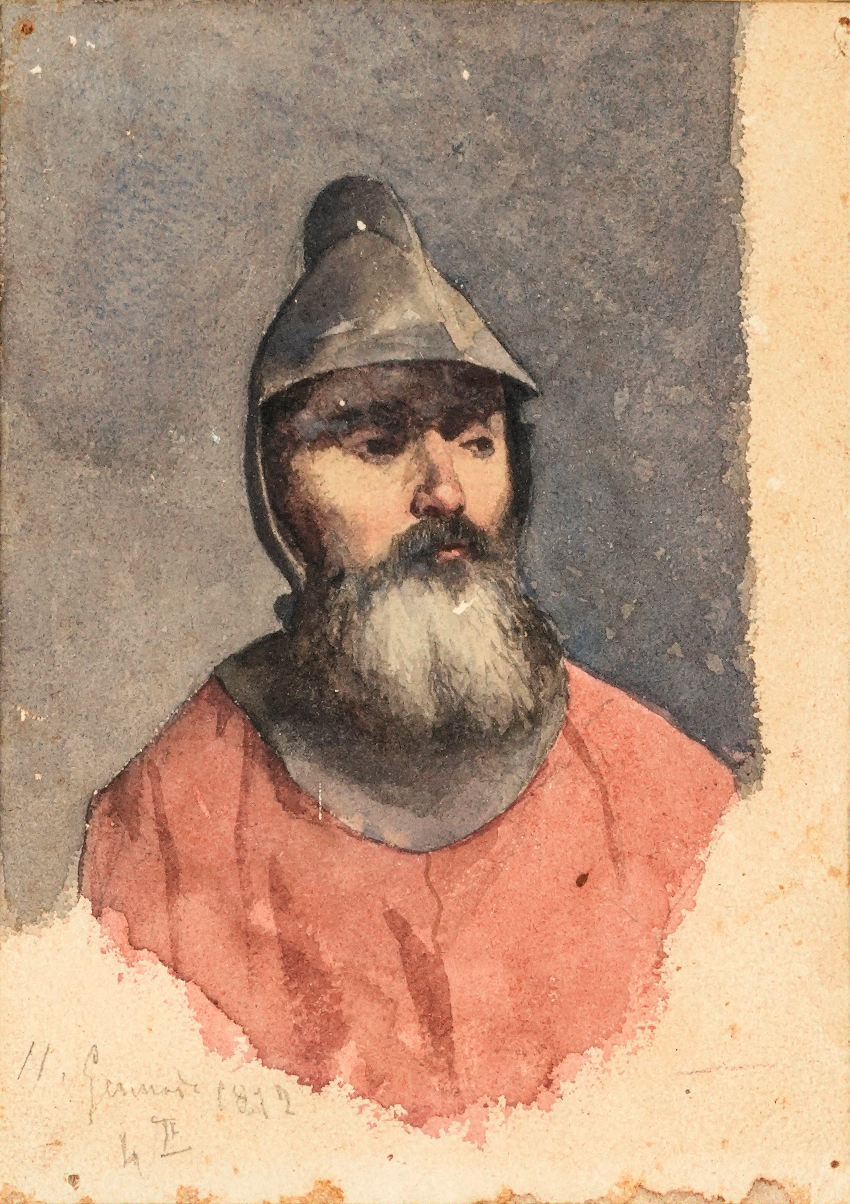 Benedetto Musso | Studio di armigero (1872 (1872) | MutualArt