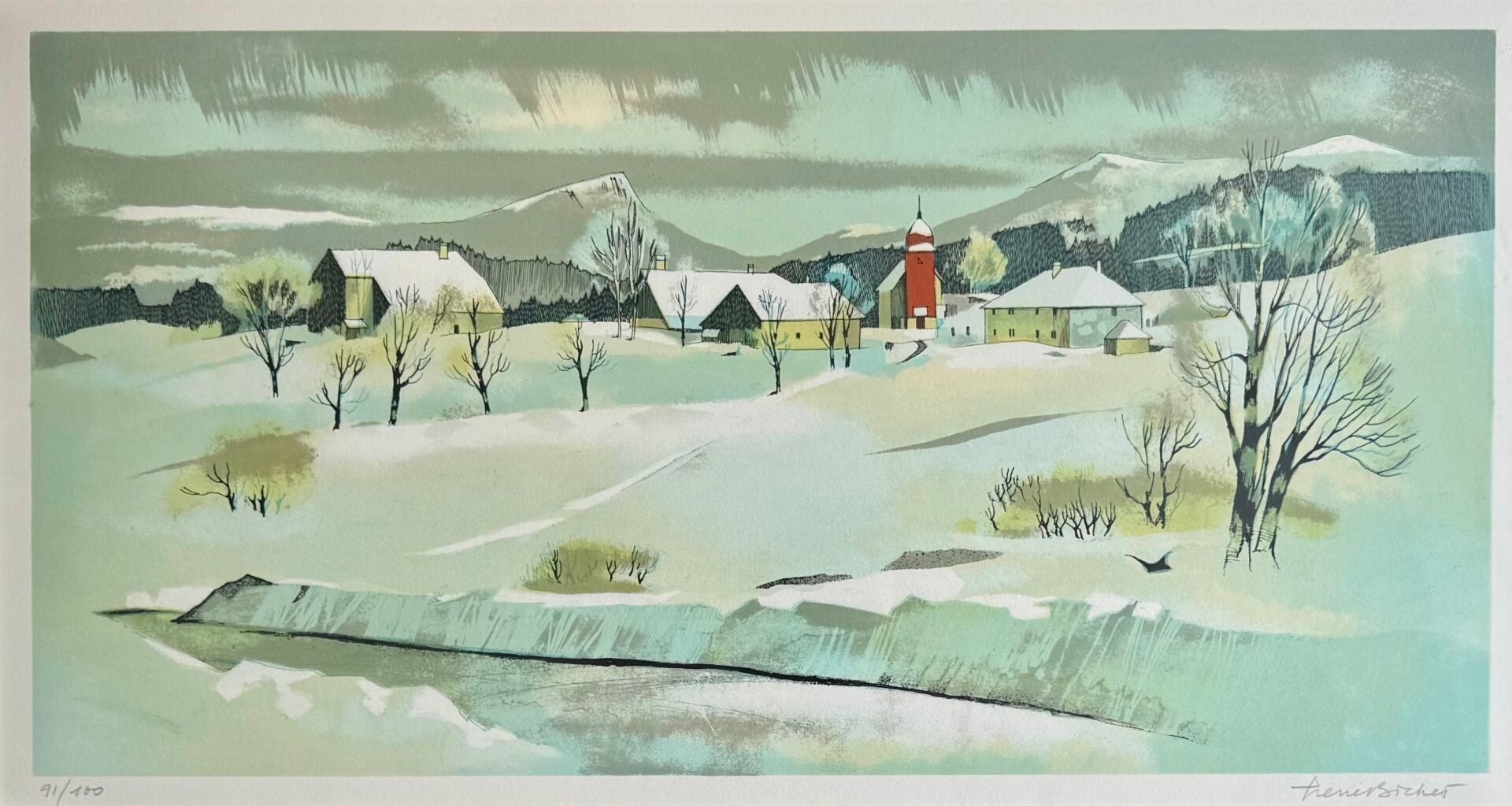Pierre Bichet | Winter in Boujeons | MutualArt