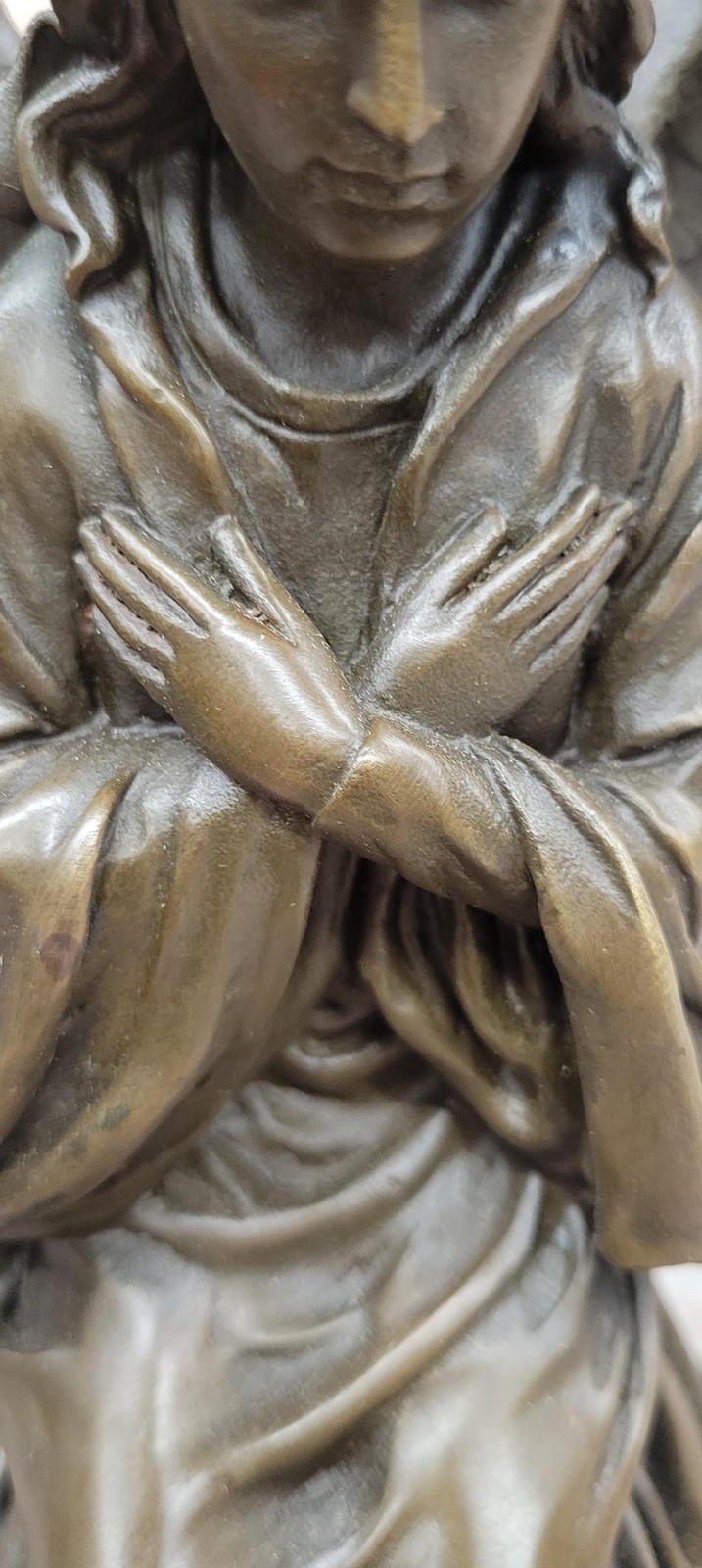 Miguel Fernando López (Milo) | Signed Milo Praying Angel Bronze ...