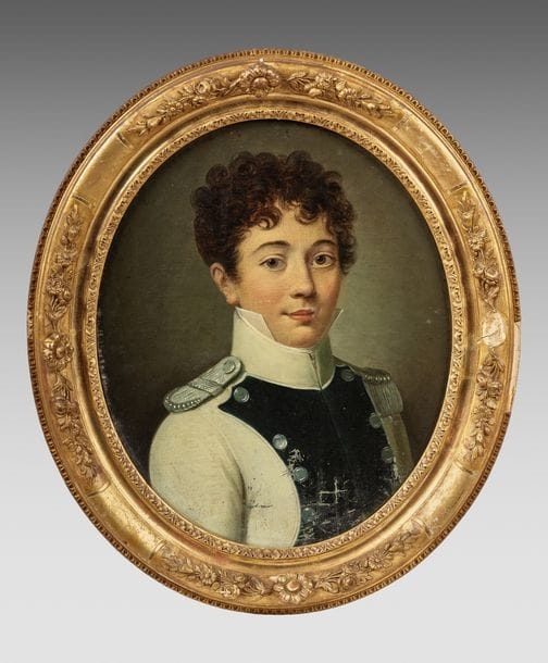 French School, 19th Century | Portrait of a young officer, probably ...
