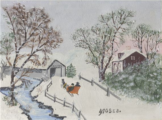 The Covered Bridge - Grandma Moses