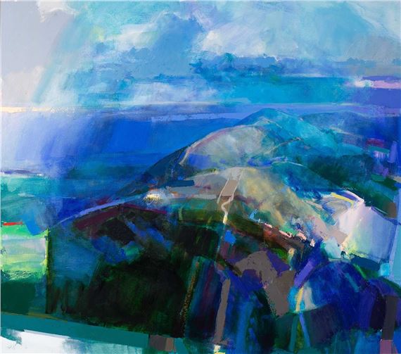 David Prentice | Landscape with Red Sky (2004 - 2008) | MutualArt