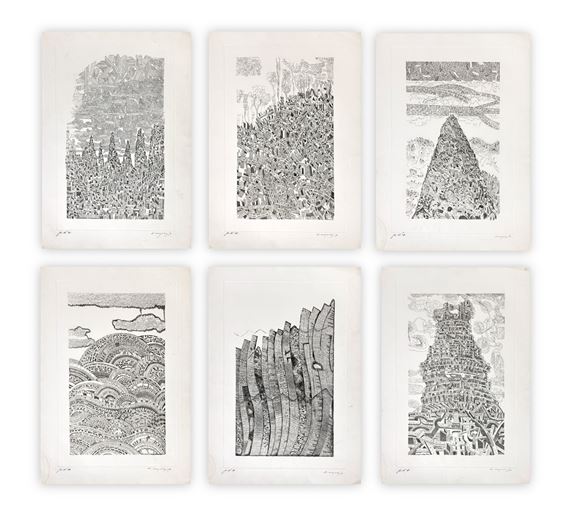 Alberto Longoni | Lotto unico di 6 acqueforti | MutualArt