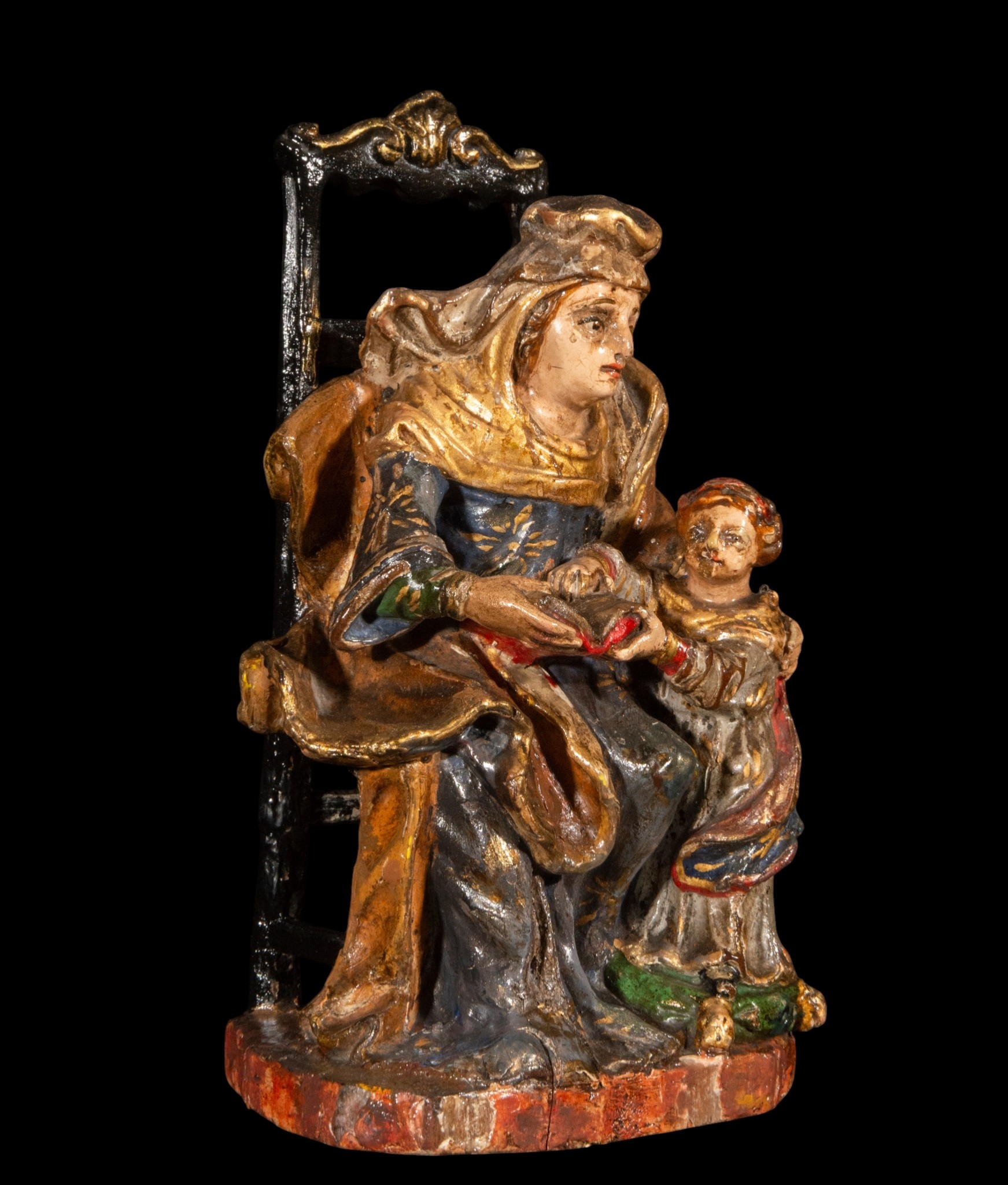 Spanish School, 17th Century | Saint Anne teaching the Virgin Mary to ...