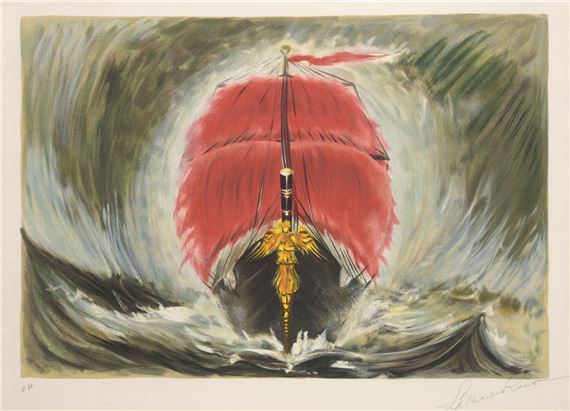 Charles Roux | Voilier dans les flots | MutualArt