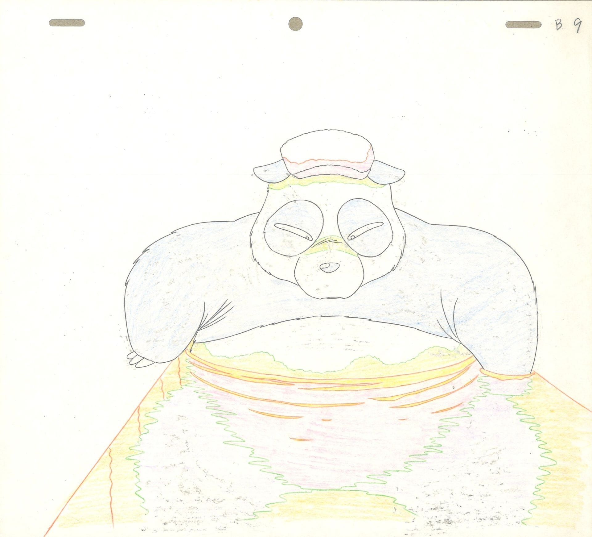 Rumiko Takahashi | Original animation drawing of Saotome Genma, Ranma's ...