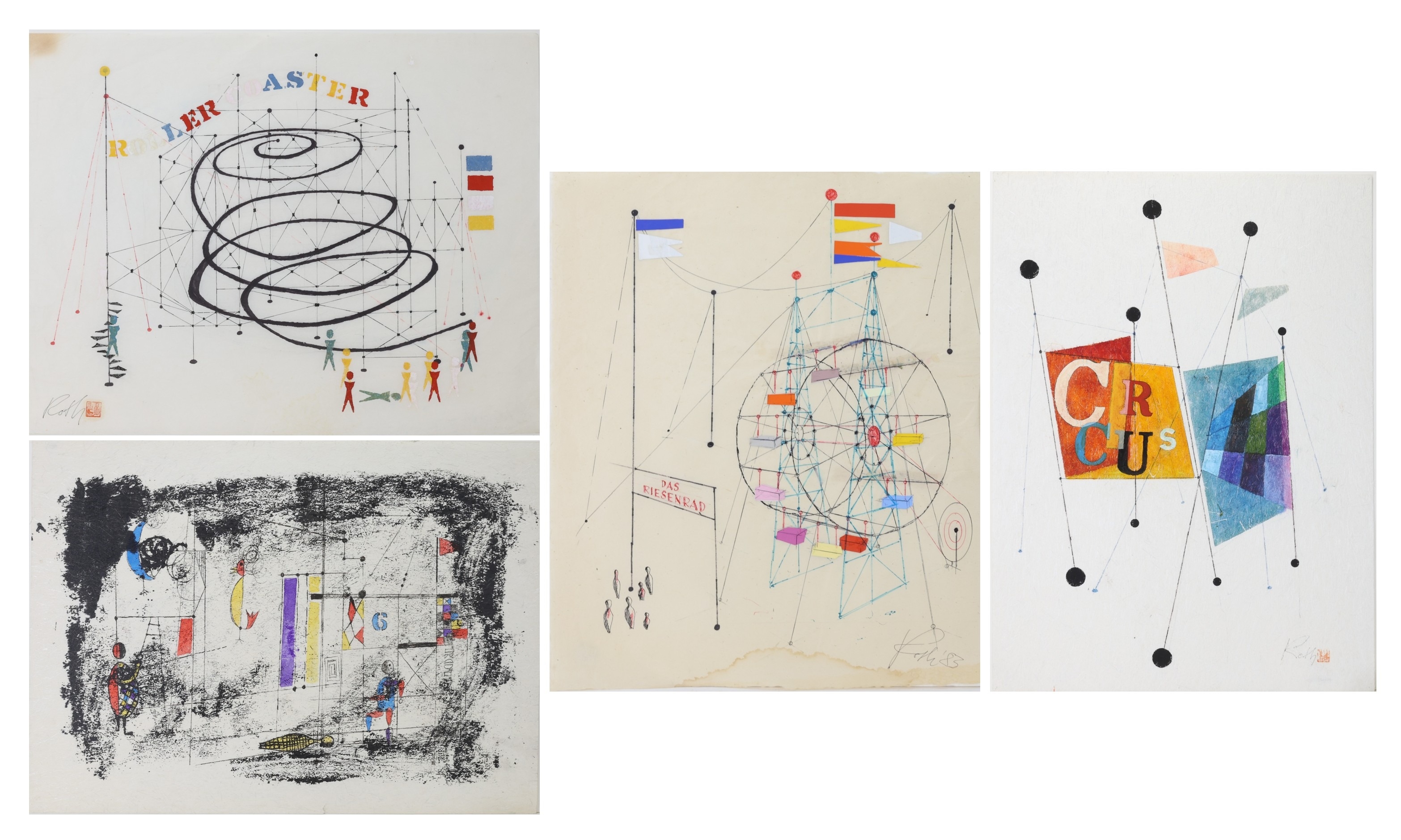 Wolfgang Roth | Circus theme composition | MutualArt
