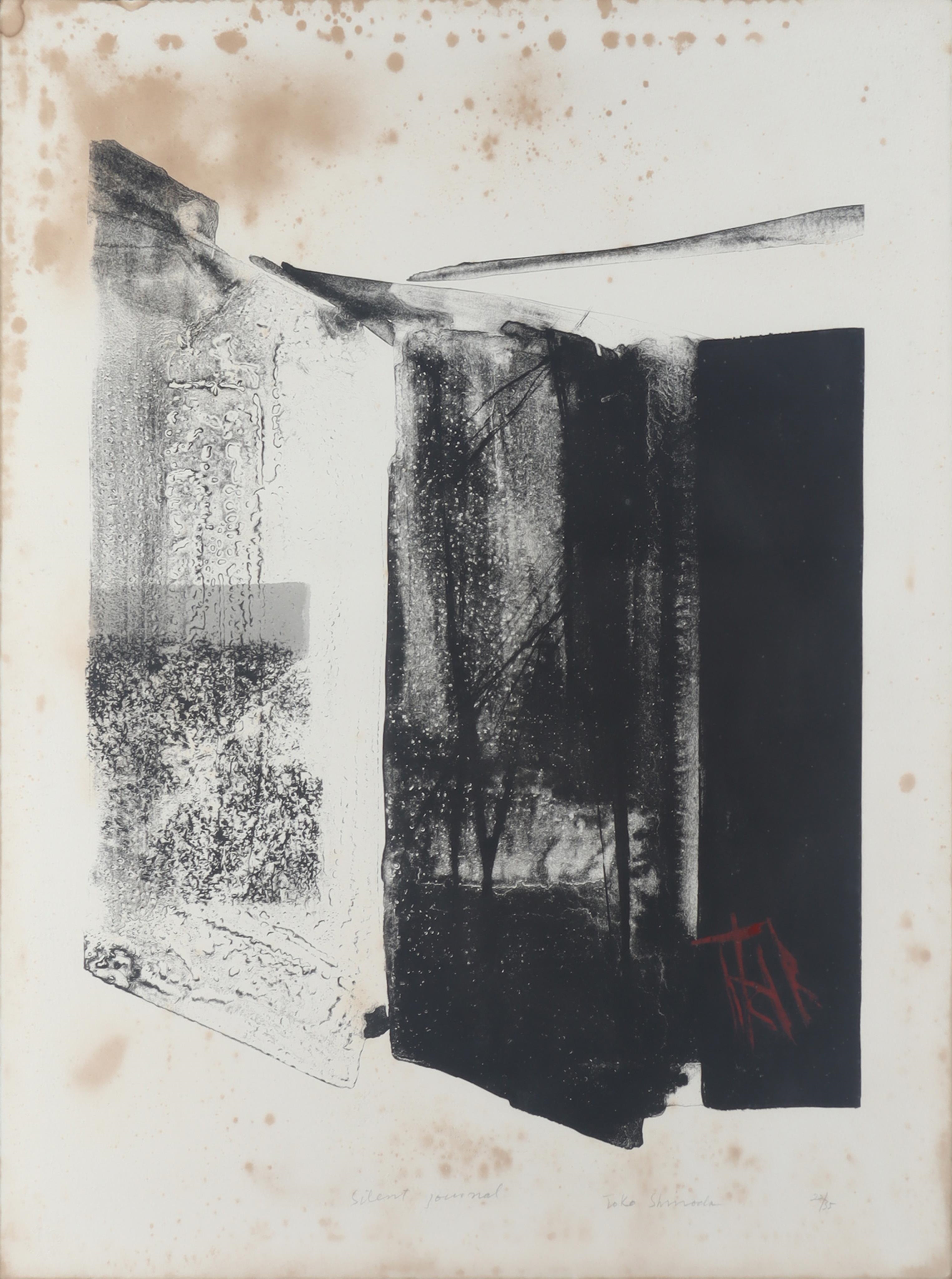 Artwork by Toko Shinoda, Silent Journal, Made of lithograph on paper