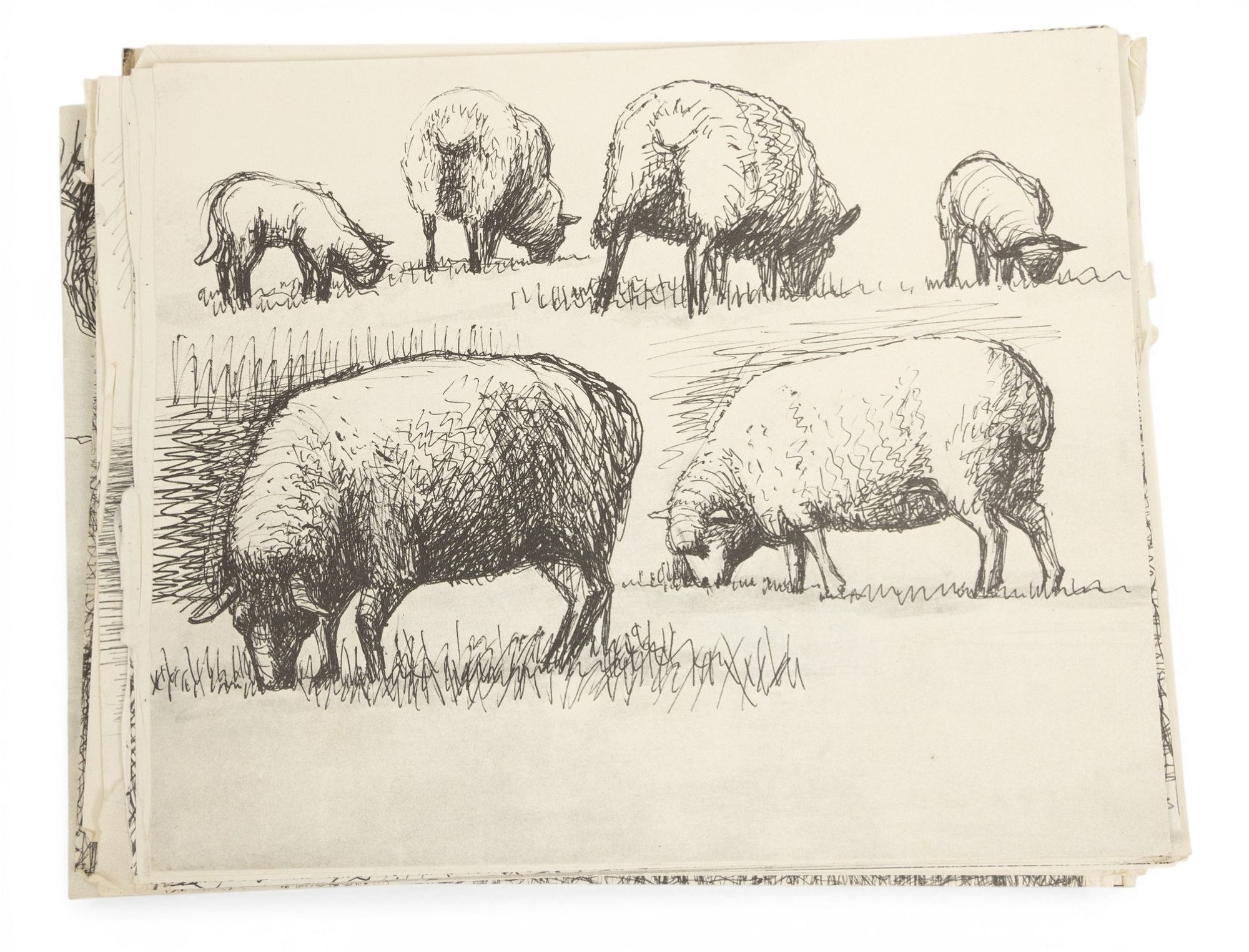 Henry Moore | Collotypes on Paper with Book 'Sketchbook 1928: the West ...