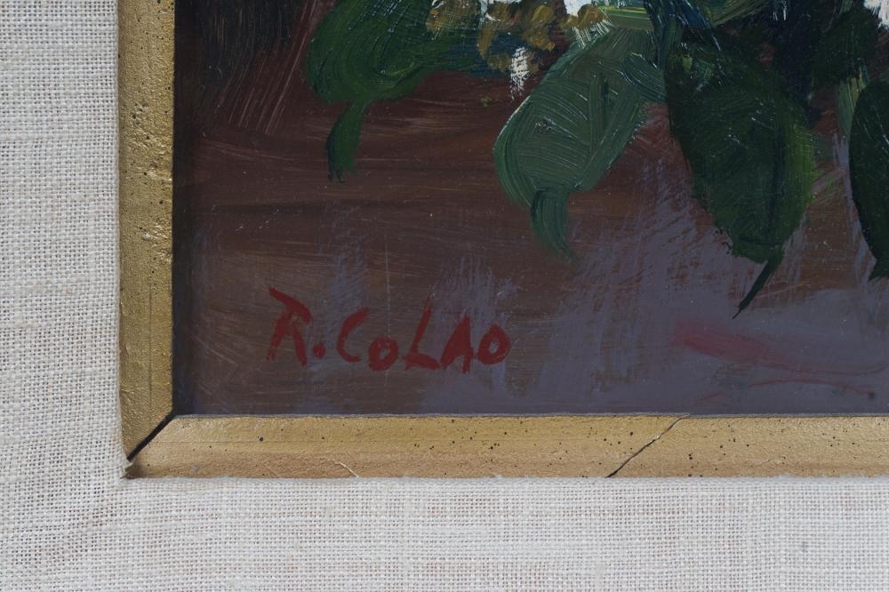 Rudolph Colao | STILL LIFE WITH LILACS IN A COPPER POT | MutualArt