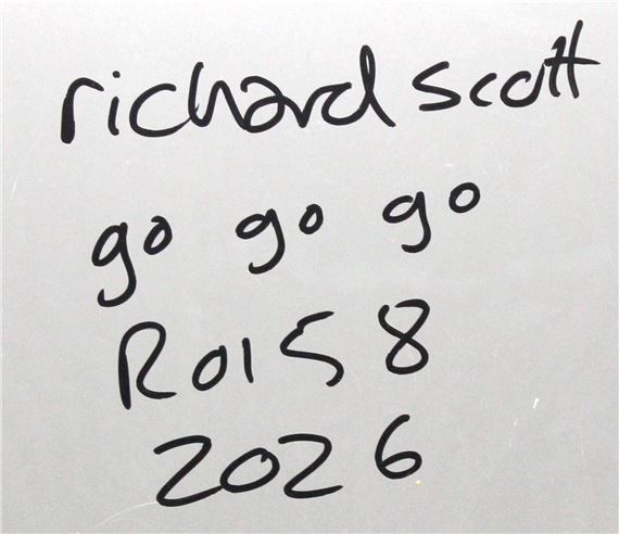 Richard Scott | GO GO GO, graffiti on a Road Sign (2026) | MutualArt