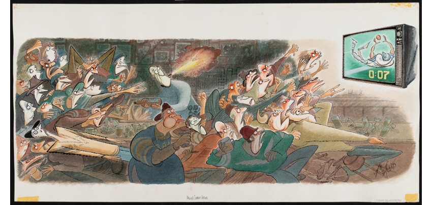 Arnold Roth | Dallas Cowboy Haters, Sports Illustrated cartoon | MutualArt
