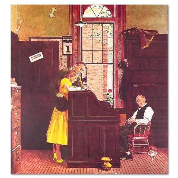 Marriage License - Norman Rockwell