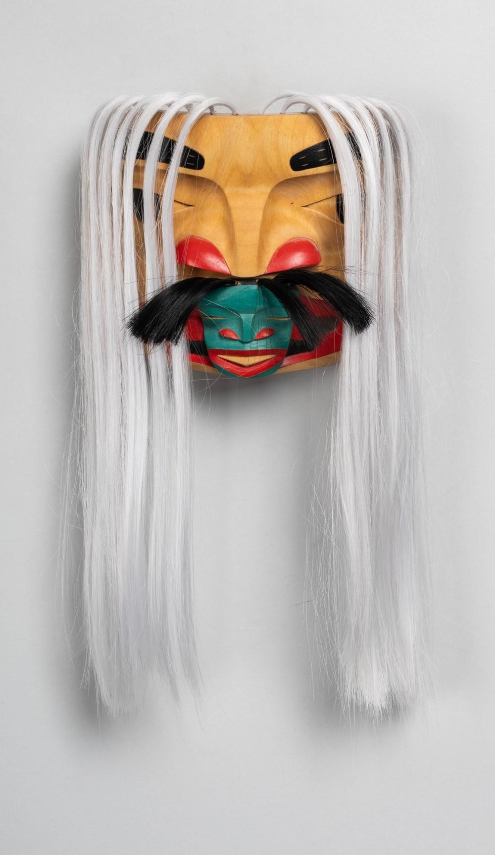 Keith Wolf Smarch | a carved and polychromed Shaman/Helper mask ...