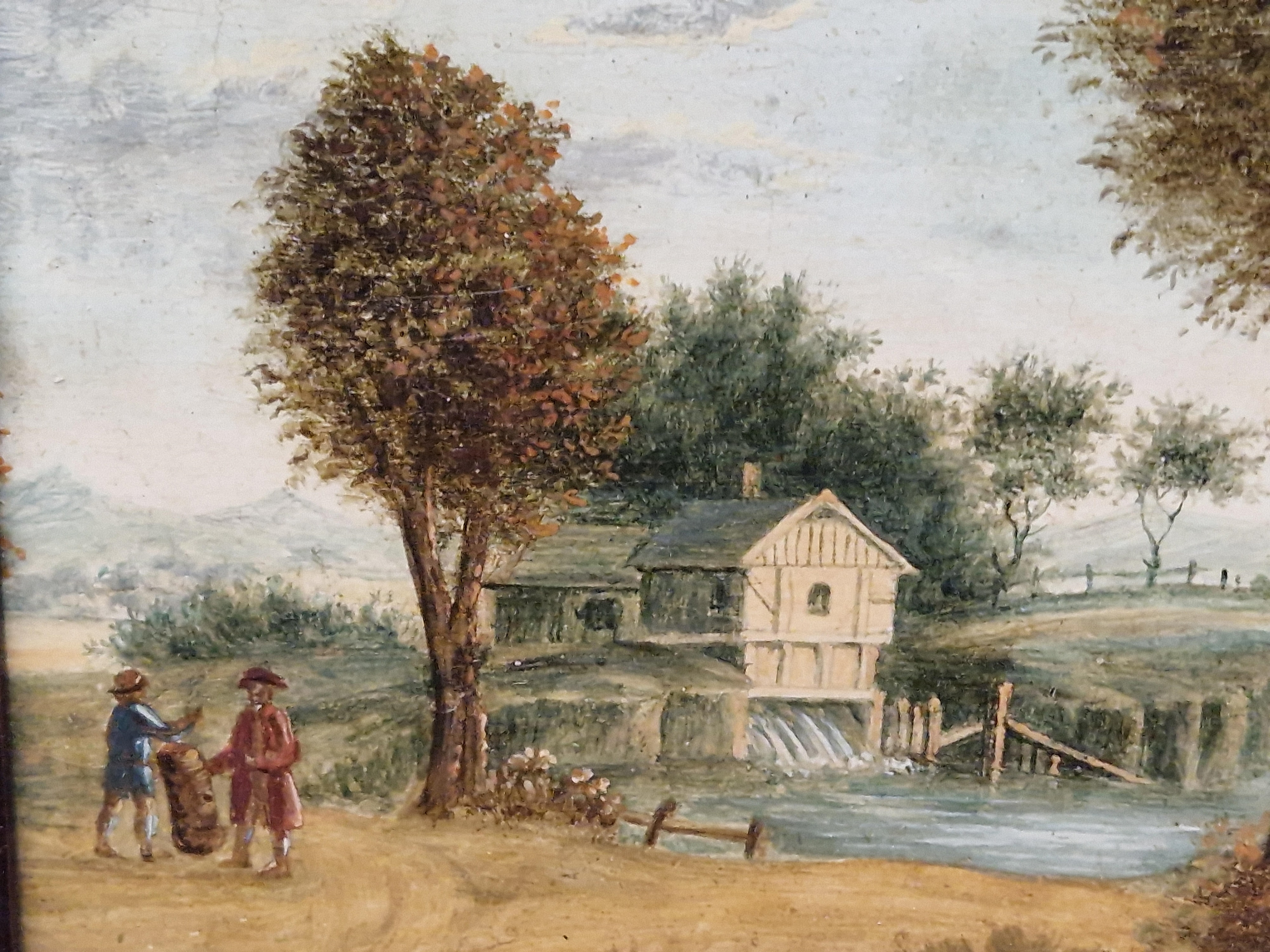 F. Robson | A small 19th century oil on board, a small watercolour by F ...