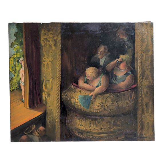 La loge au théâtre - Raymond Moisset