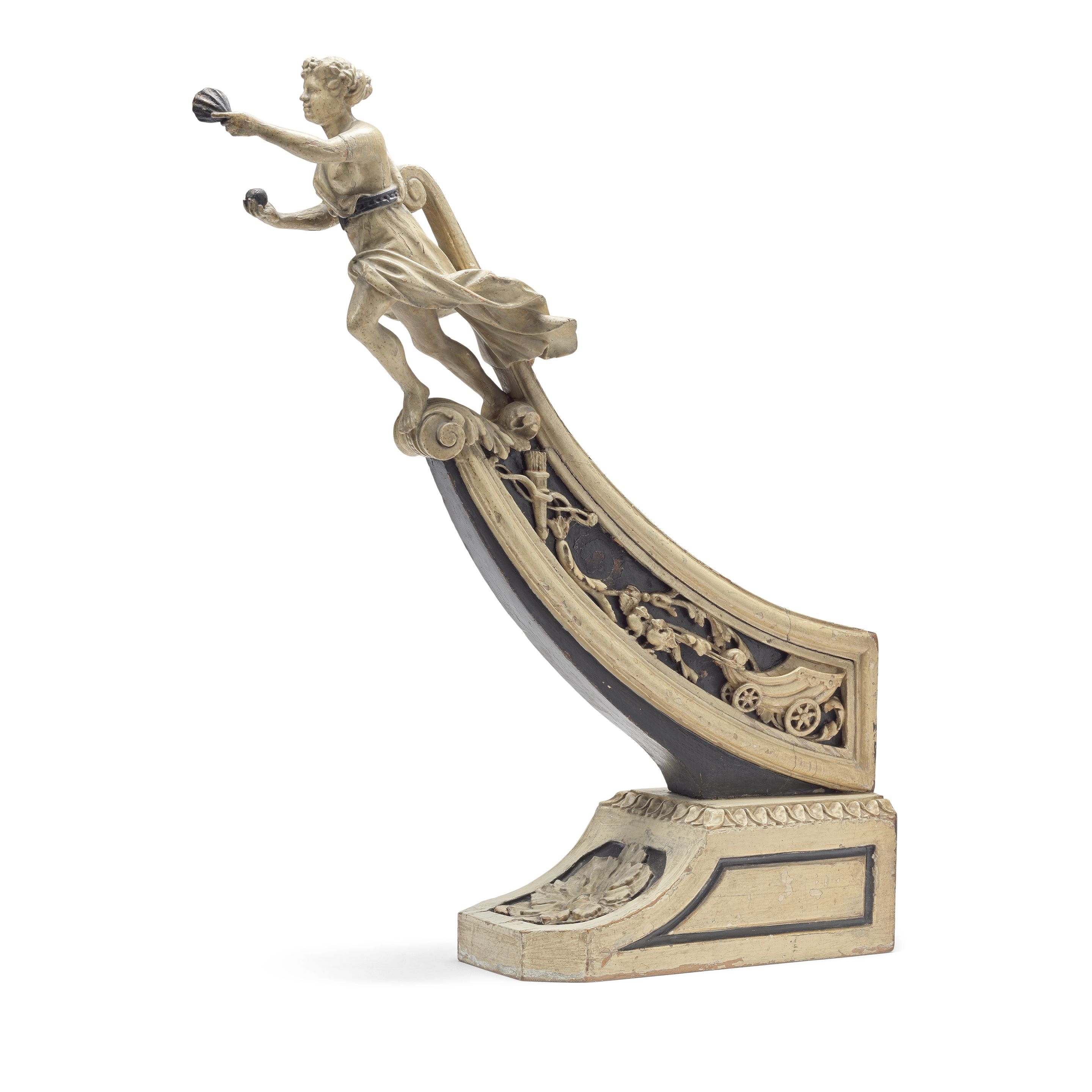 French School, 18th Century | A rare female figurehead maquette (mid ...