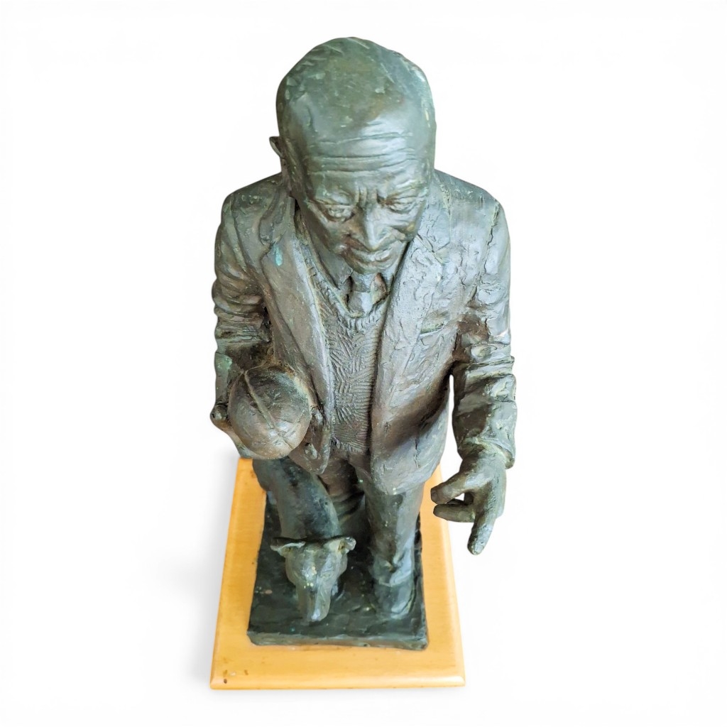Pierre Volschenk | BRONZE FIGURINE DEPICTING DOC DANIE CRAVEN WITH A ...