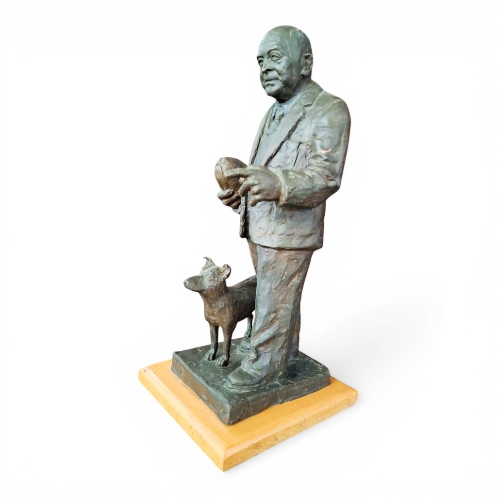 Pierre Volschenk | BRONZE FIGURINE DEPICTING DOC DANIE CRAVEN WITH A ...