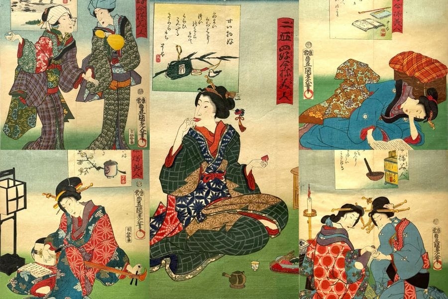 Utagawa Kunisada | 24 aspects of beautiful women | MutualArt