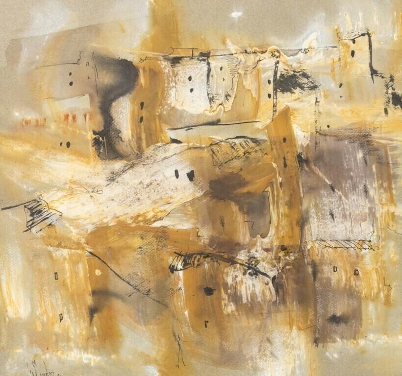 Gino Hollander | Abstract Landscape Scene (1976) | MutualArt