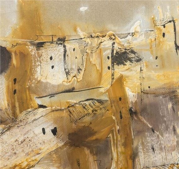 Gino Hollander | Abstract Landscape Scene (1976) | MutualArt